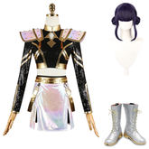 KPop Demon Hunters (2025) Golden Zoey Black White Outfits Cosplay Costume